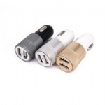 2.1A/3.1A USB Phone Charger Dual Port Metal Car Charger